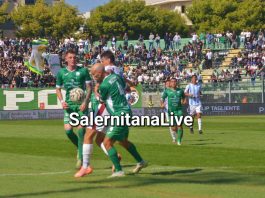Monopoli Salernitana domenica 12.10.2025 la curva di casa canta: “onoriamo il Siberiano”