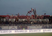 ” Noi con Voi Voi con noi. Combattiamo. Curva sud Siberiano”