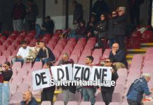 Salernitana Catania la curva sud Siberiano saluta Giovanni Pisani all’Arechi