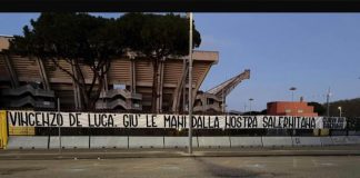 Vincenzo De Luca giù le mani dalla nostra Salernitana- Curva Sud Siberiano